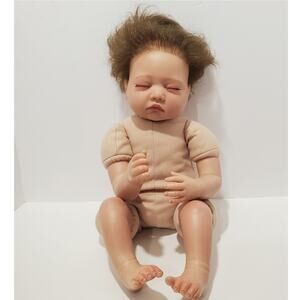 Sleeping 20 Inch Silicone Baby Realistic Cloth Torso Life-Like Baby Doll